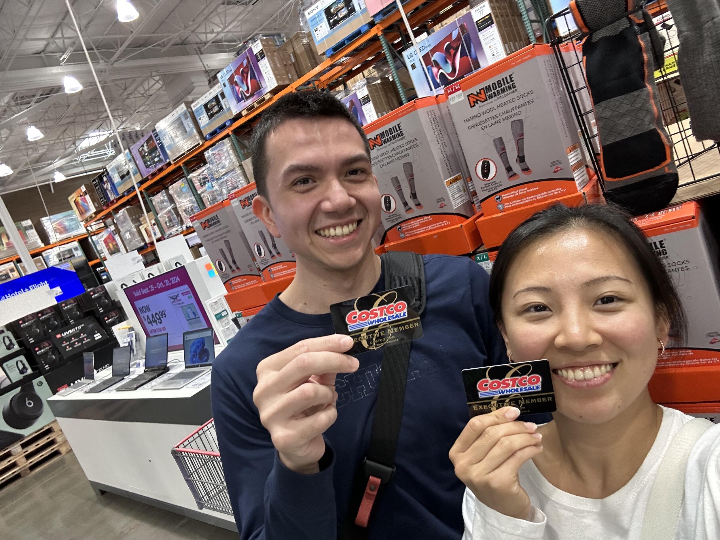 We moved in together and got Costco memberships.