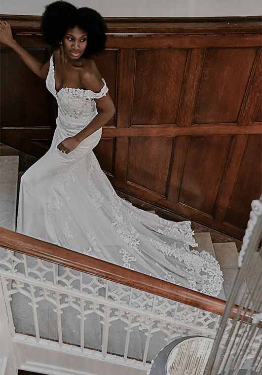 Essense of Australia D3247 Fit-and-Flare Wedding Dress - 7