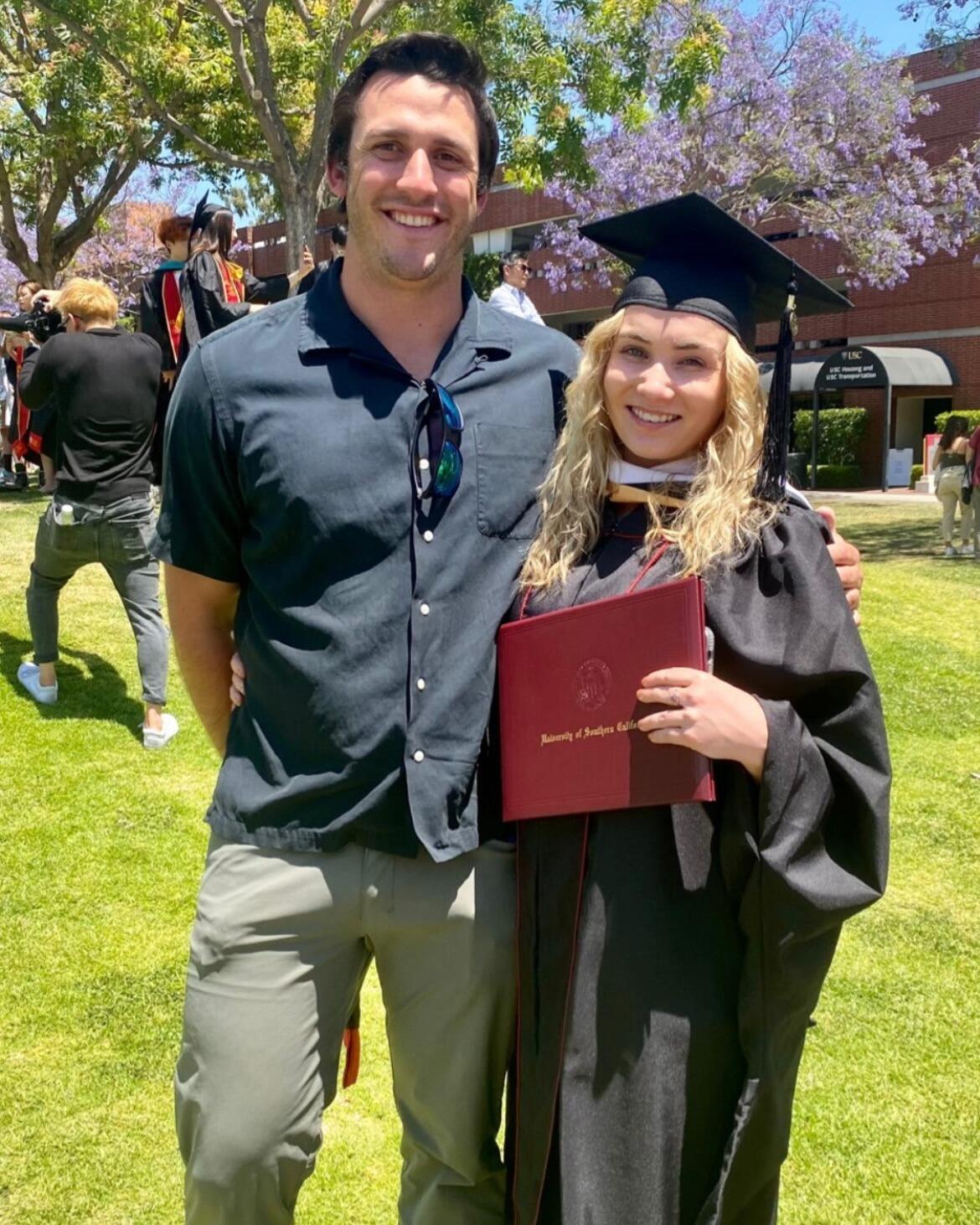 Celebrating Brianna's graduation from her Master's program at USC.