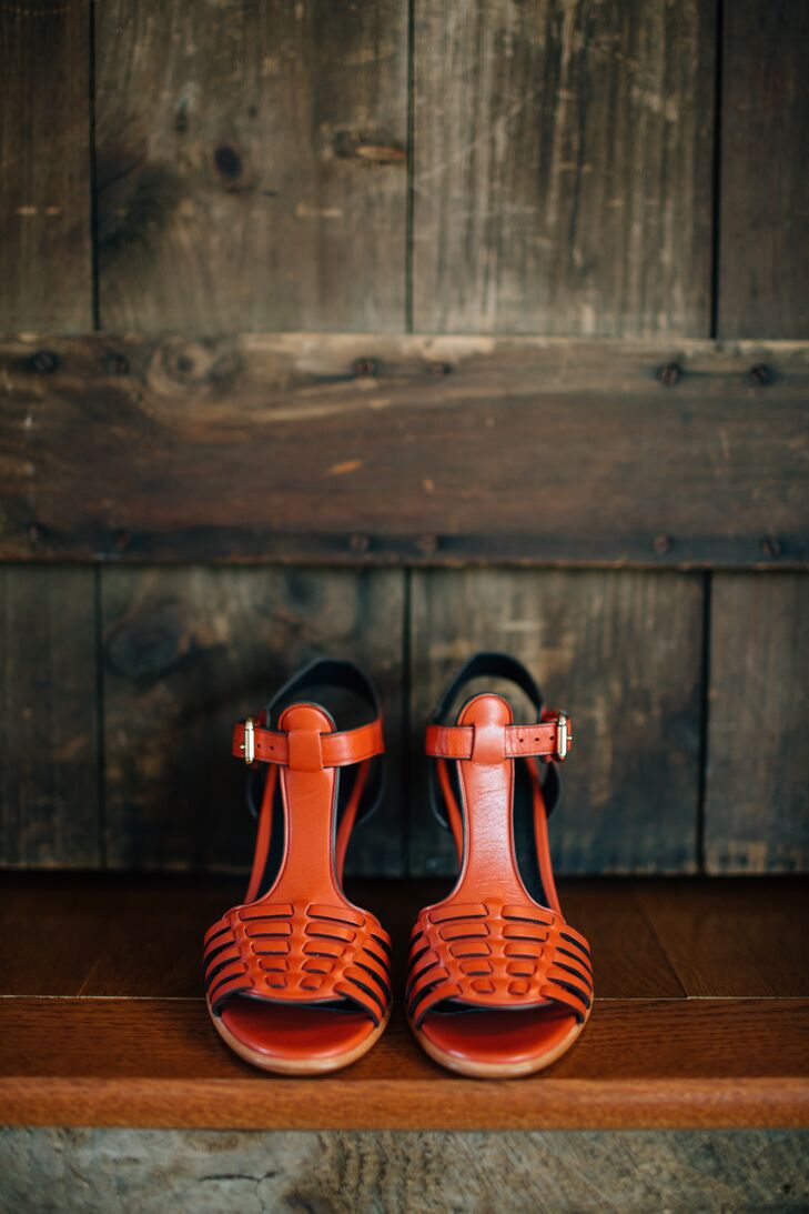Casual Red Bridal Shoes