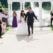 Excited Groom at Waterfront Recessional
