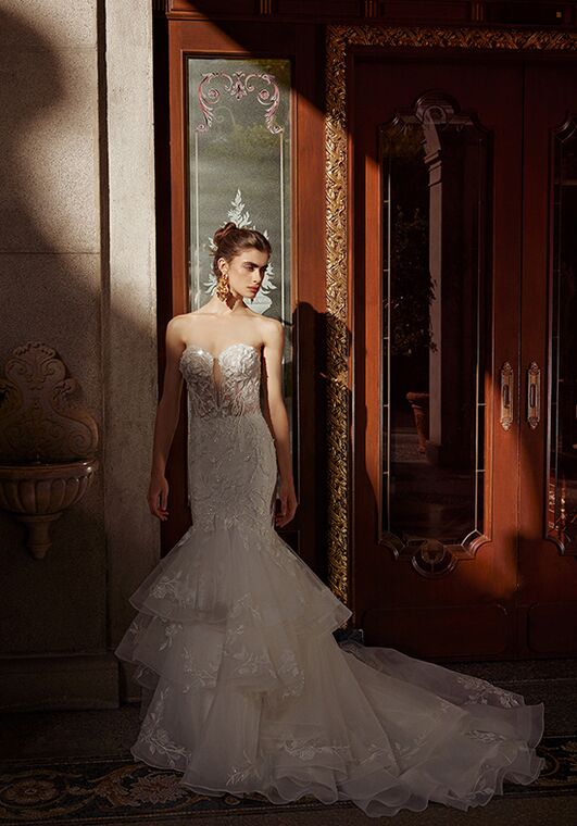 Justin Alexander Imani Mermaid and Trumpet Wedding Dress - 5