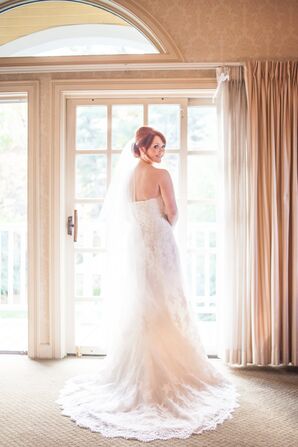 Ivory Lace A-Line Wedding Dress