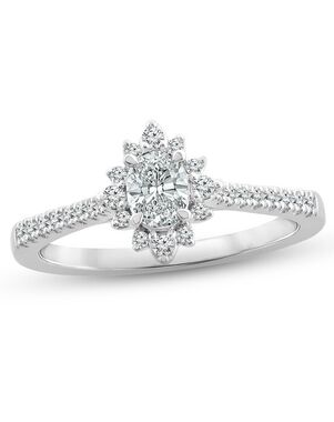 Kay Jewelers Unique Oval Cut Engagement Ring