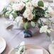 Classic Menu on Silver Charger with Herb Place Setting