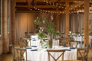 Moss, Thistle and Miniature Tree Centerpieces