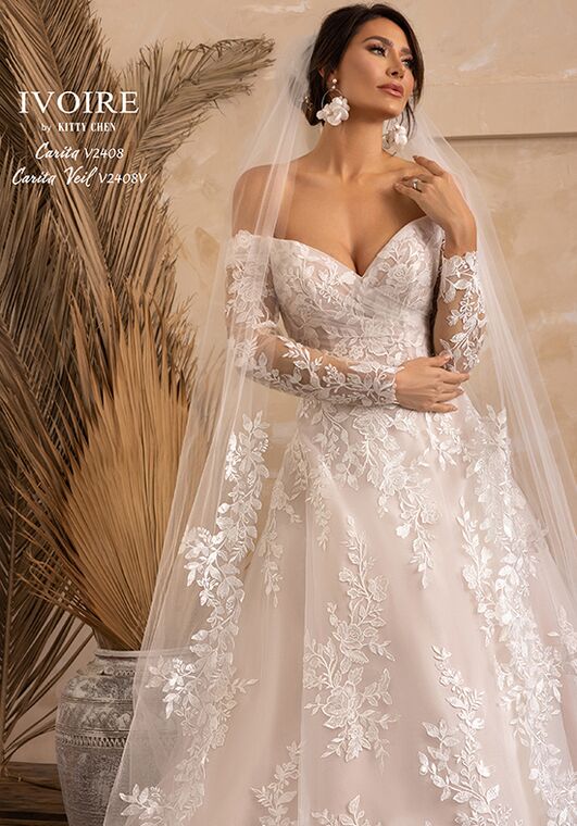 IVOIRE by KITTY CHEN CARITA, V2408 Ball Gown Wedding Dress - 7