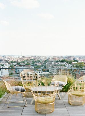 Cocktail Table and Chairs on Rooftop at The LINE Hotel in Washington, DC