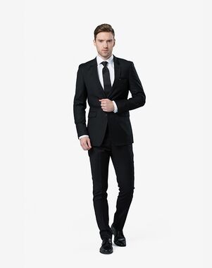 Menguin Classic Black Suit Black Tuxedo