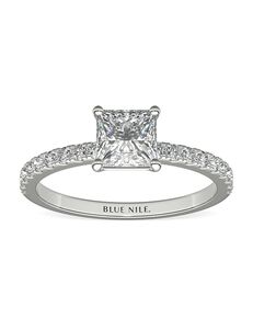 Blue Nile Princess Cut Engagement Ring