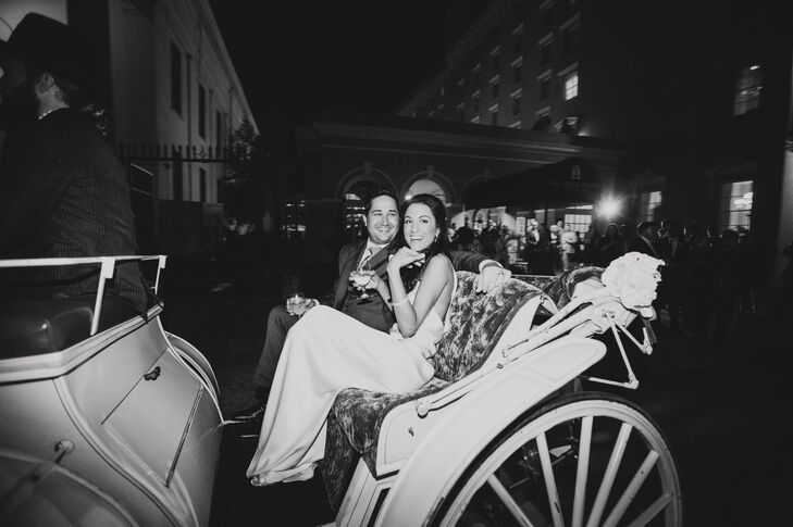 "Our reception lasted until 11," Christina says. "We wanted to extend it so that we could enjoy the night and turn in after. There was no after party."