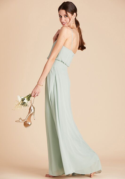 Birdy Grey Gwennie Dress in Sage V-Neck Bridesmaid Dress - 3