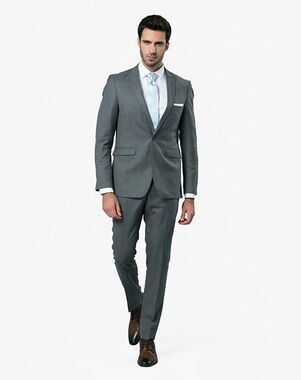 Menguin Steel Gray Suit Gray Tuxedo