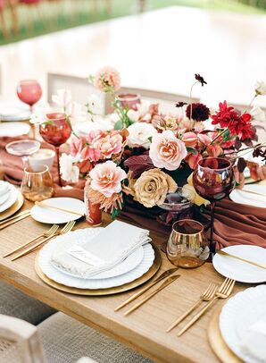 Vibrant, Colorful Reception Centerpieces