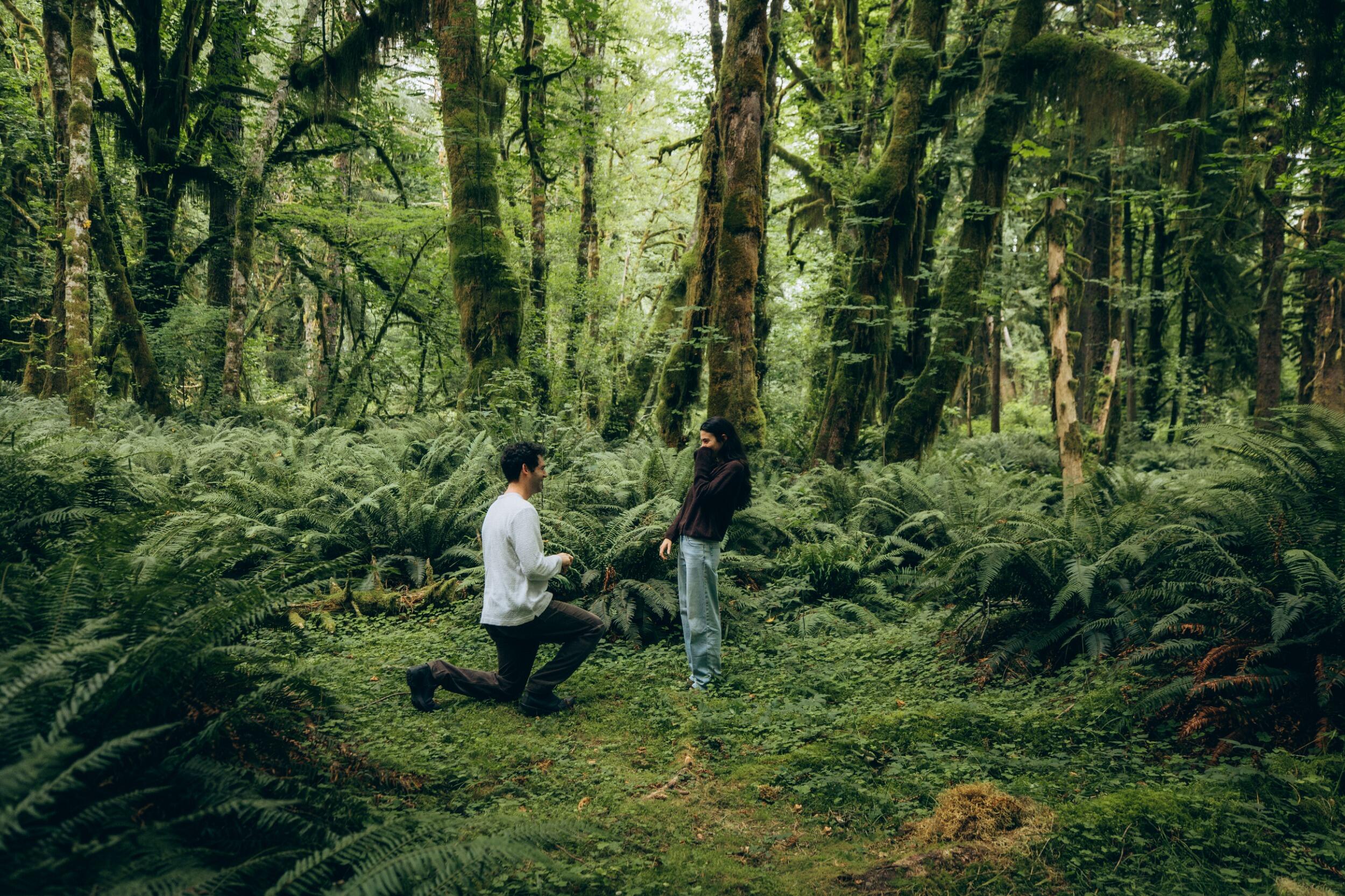 And while on a trip to the National Parks around Seattle, they got engaged!