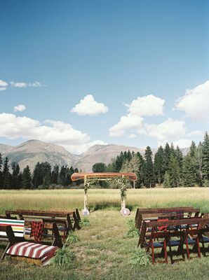 A Mountain-View Outdoor Wedding