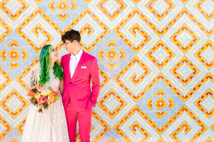 Missy (25 and a restaurant general manager) and Peter (28 and a mechanical design engineer) exchanged vows on a day few couples have access to—Leap Da
