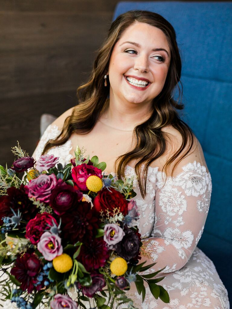wedding eye makeup blue eyes brown smokey eye