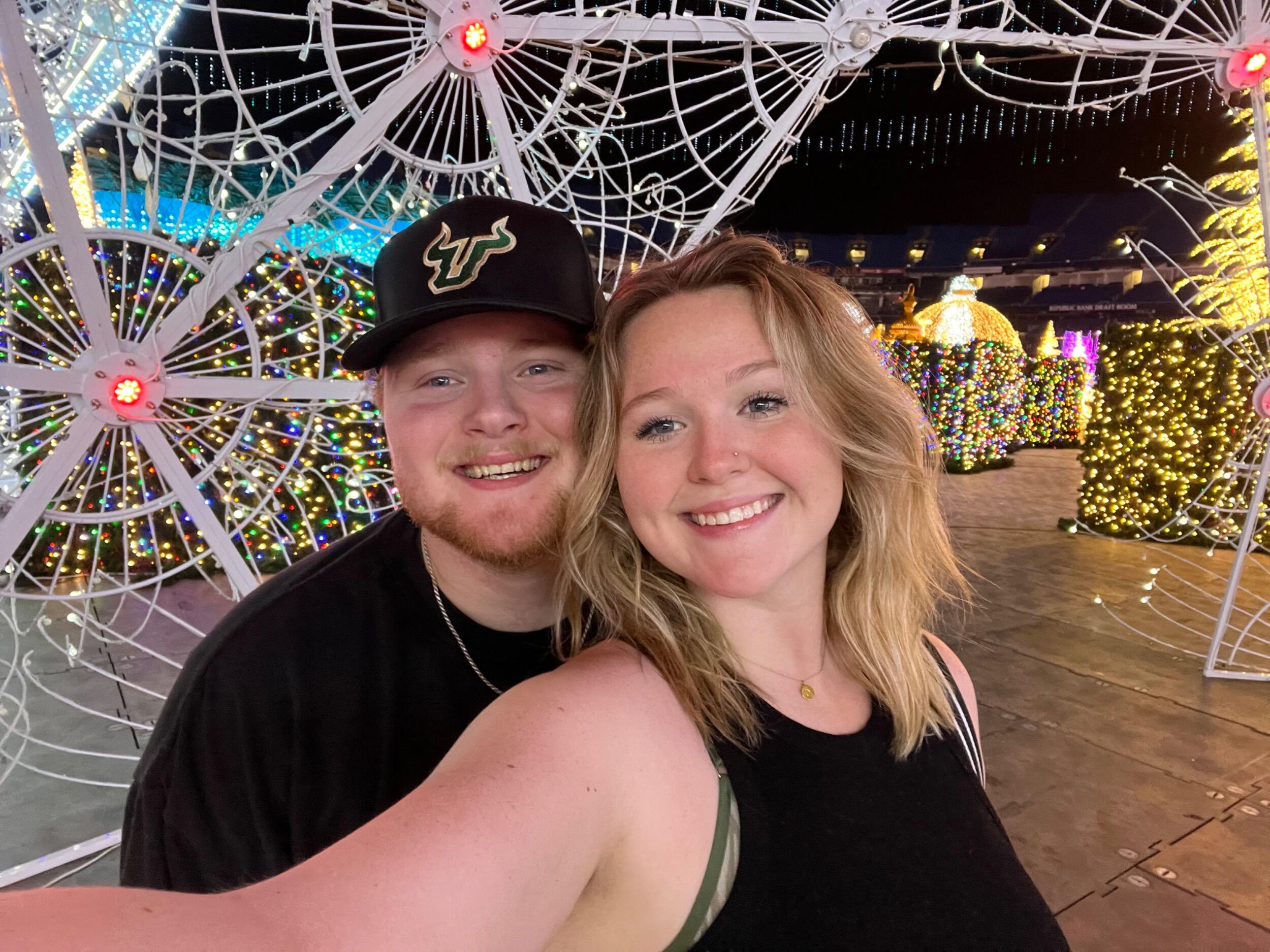 Christmas under the light at the Trop!