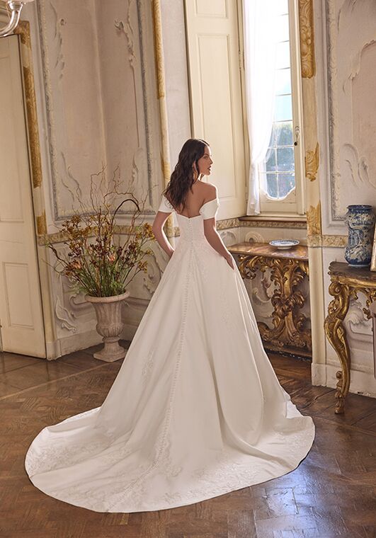 Justin Alexander Larissa A-Line Wedding Dress - 4