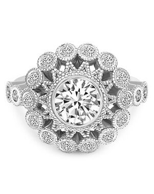 Friendly Diamonds Vintage Princess, Cushion, Round, Oval Cut Engagement Ring