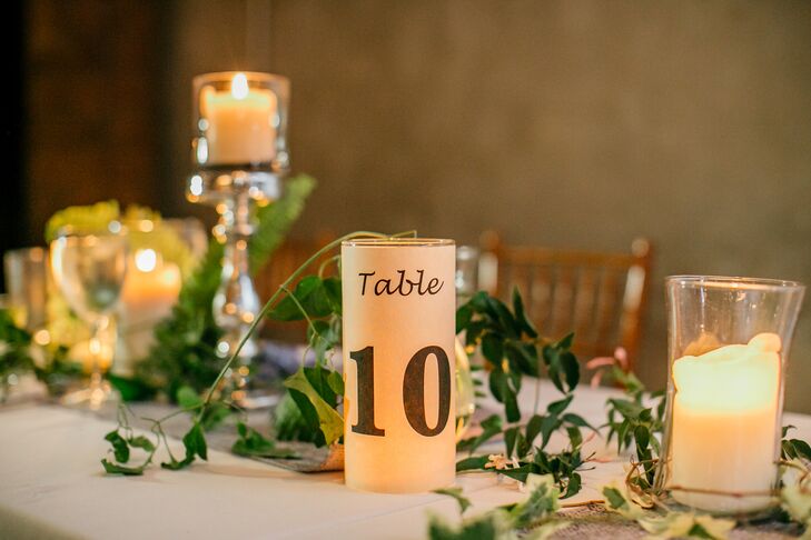 Pillar Candle Table Numbers