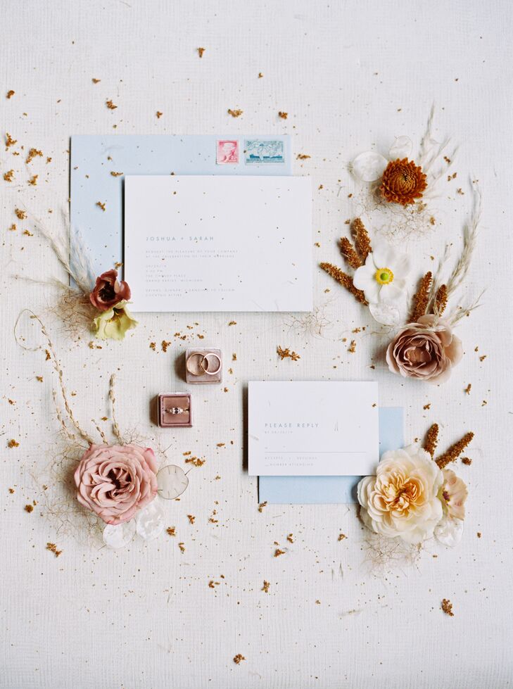 Elegant, Muted Wedding Invitations