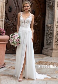 KITTYCHEN TRINA, H2056 Sheath Wedding Dress