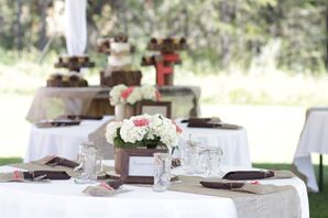 Simple, Rustic Reception in McCall, Idaho