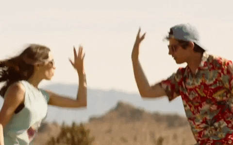Couple dancing in Palm Springs