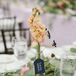 Handwritten Escort Card on Individual Bud Vase