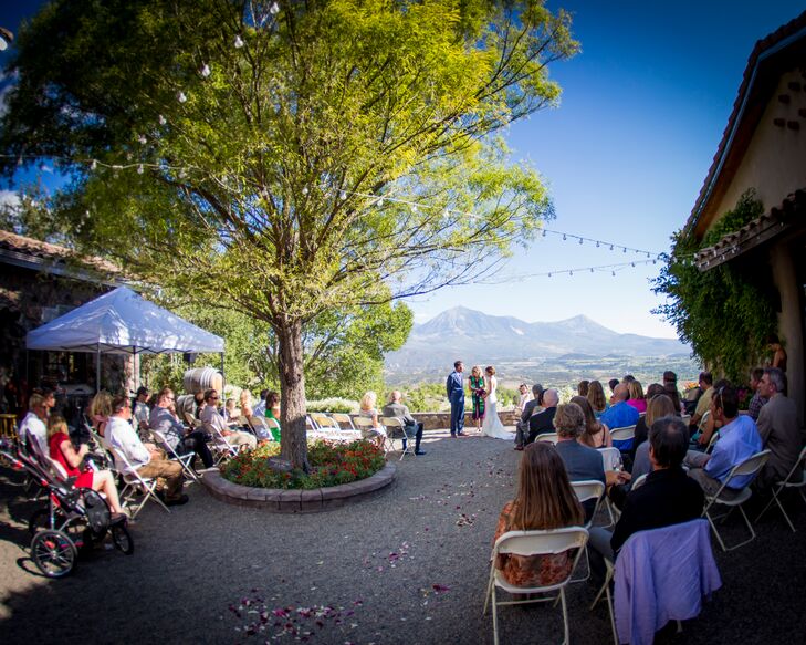 “We were looking for a location close to Crested Butte, Colorado, where Dave and I live, but at a lower elevation due to my father's health,” Jenny says. “The venue looks like a mini Tuscany, and we knew it was our location upon first sight.”