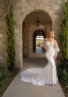KITTYCHEN SOFI, H2535 Fit-and-Flare Wedding Dress