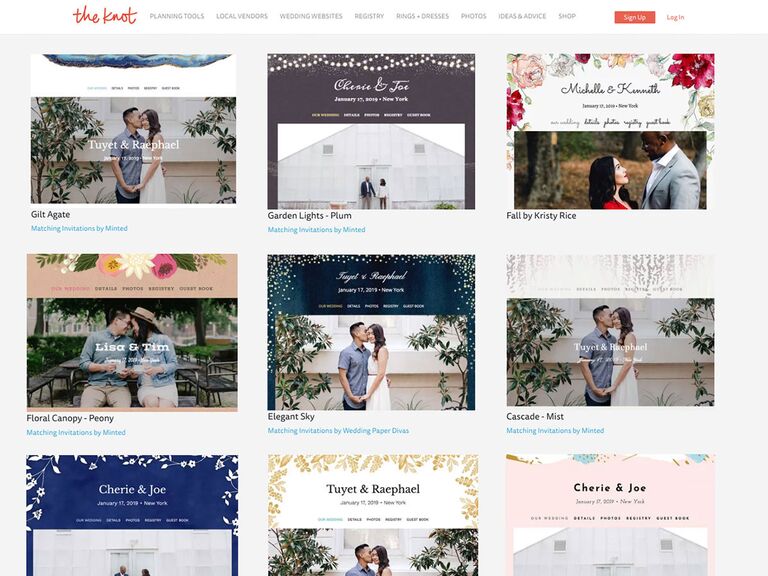 The Knot Wedding Website