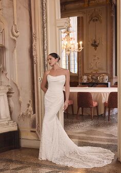 Justin Alexander Lissy Fit-and-Flare Wedding Dress