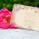 Lindsay loved the couple's unique invites - they're printed on real wood!