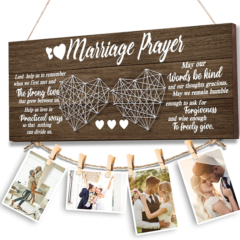 Marriage prayer sign from Amazon for your wedding gift ideas