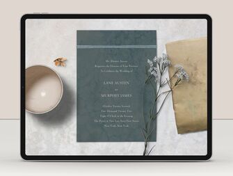 Digital wedding invitation