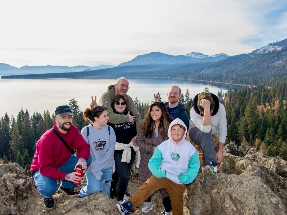 Picture of Lake Tahoe trip with ALL the Blankenships