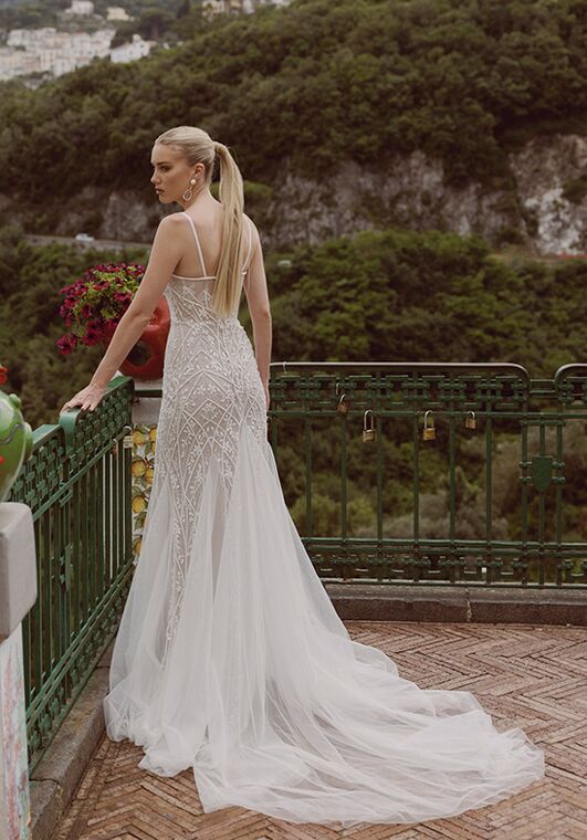 Amalfi Passion collection by Ricca Sposa Silvia 24-004 Fit-and-Flare Wedding Dress - 4