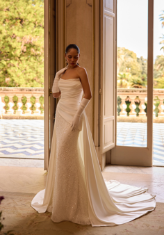 Val Stefani Hera Mermaid and Trumpet Wedding Dress