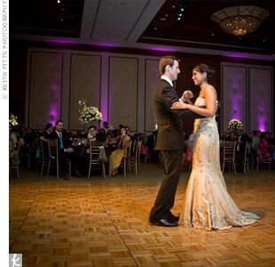 Andrew and Harini chose to dance to Something, by The Beatles, because it was simple and romantic.