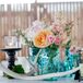 Rustic, Eclectic Vintage Centerpieces in Phoenix, Arizona