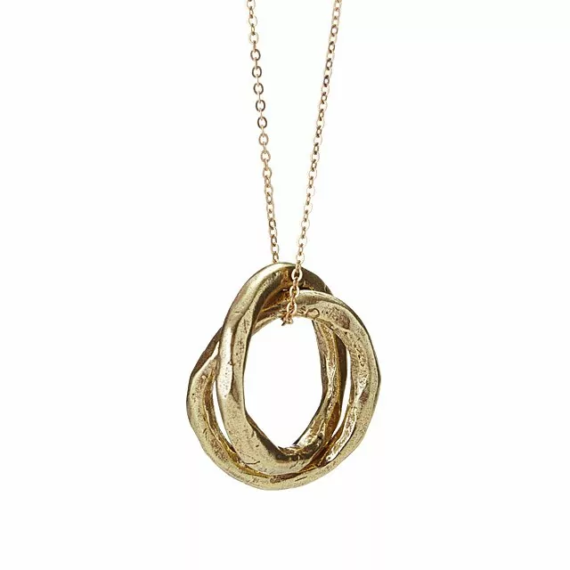 Bronze-Finish Ring Infinity Necklace from Uncommon Goods for the best bronze gifts