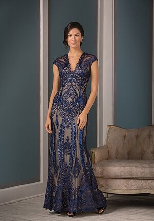 Jade Couture Mother of the Bride by Jasmine K188001 Blue,Brown Mother Of The Bride Dress