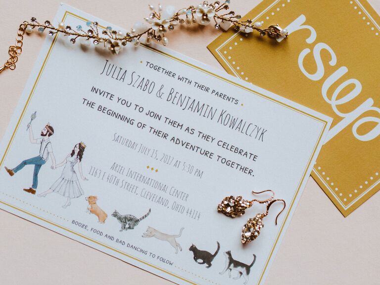 how to choose wedding stationery design custom illutration