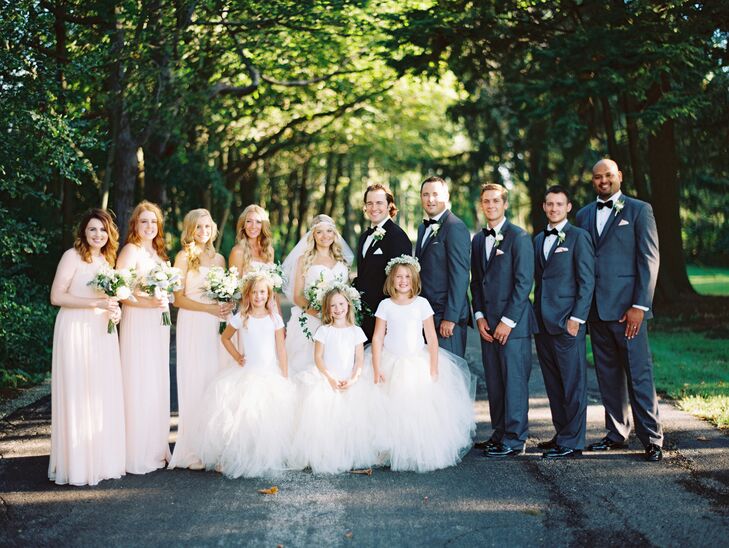 Everything about the whimsical, garden-inspired wedding of longtime sweethearts Jamie Schaufel (28 and in merchandising) and Alex Majkrzak (28 and an 