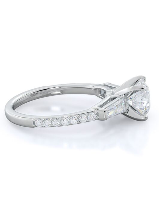 With Clarity Glamorous Princess, Asscher, Cushion, Emerald, Marquise, Pear, Radiant, Round, Oval Cut Engagement Ring - 2