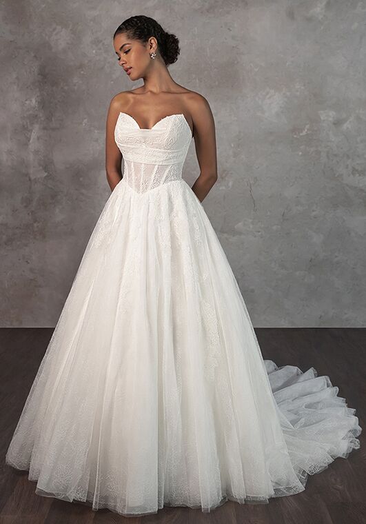 Essense of Australia D4270 Ball Gown Wedding Dress - 5