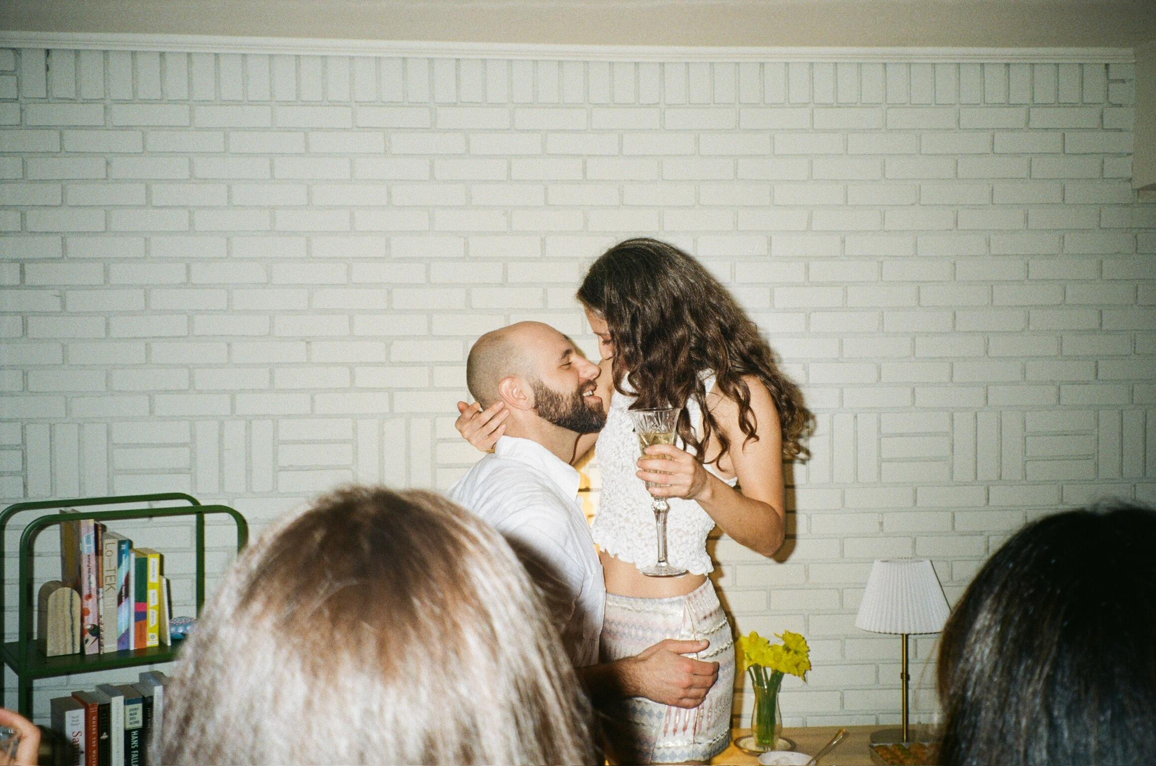 To celebrate their engagement, Sophia and Jonathan hosted a party with their Austin friends. Dinner and dancing ruled the evening!